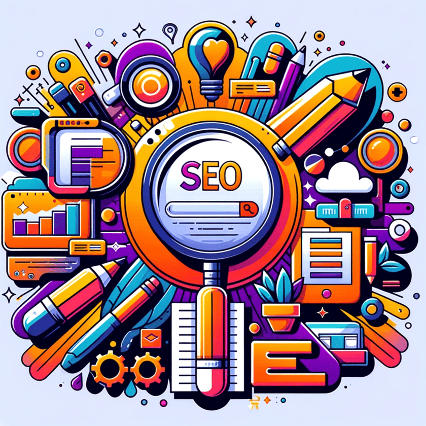 SEO Keyword Research Magnifying Glass