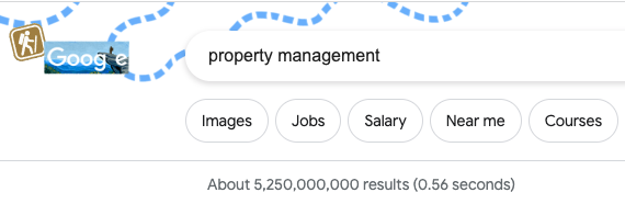 Keyword research tools searching for "property management"