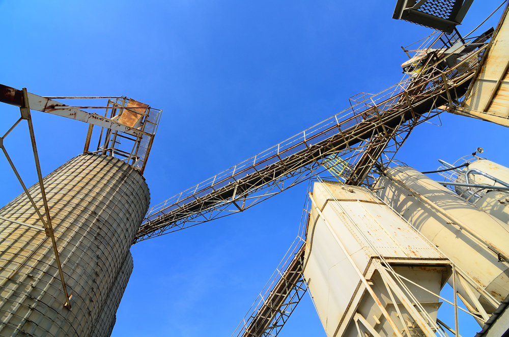 Abstract view of a cement plant