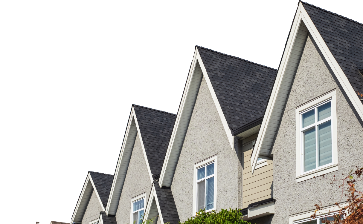 side by side rooftops