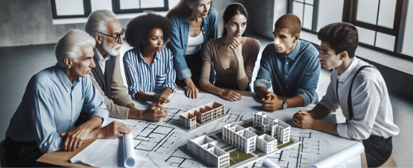 property management team creating a marketing blueprint