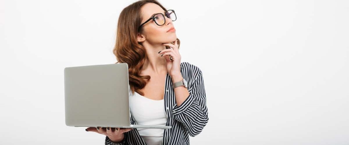 Photo of thinking young woman