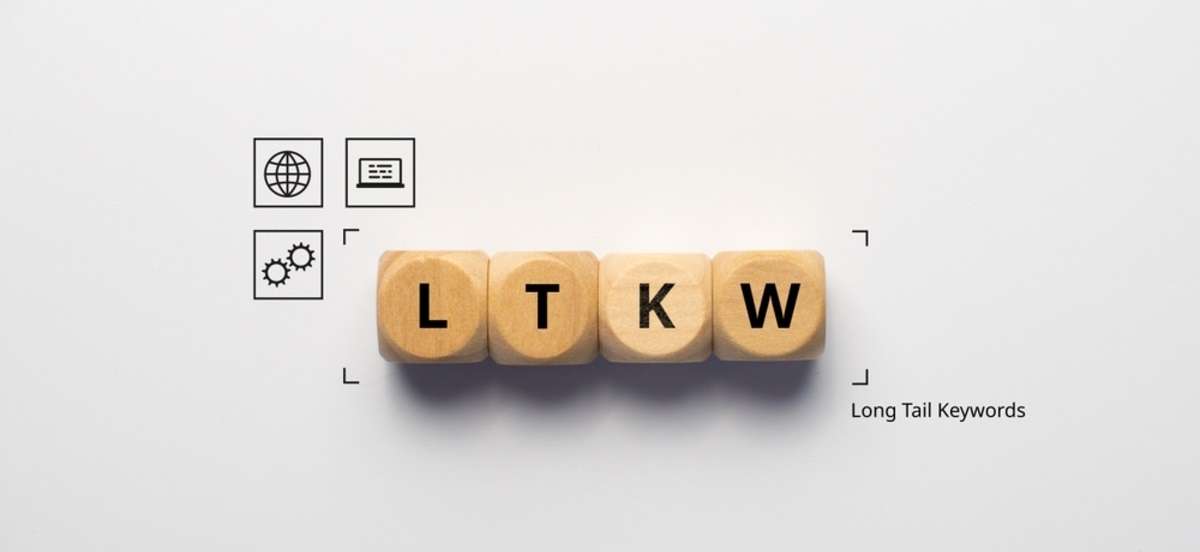 Concept business marketing acronym LTKW or Long Tail Keywords 04