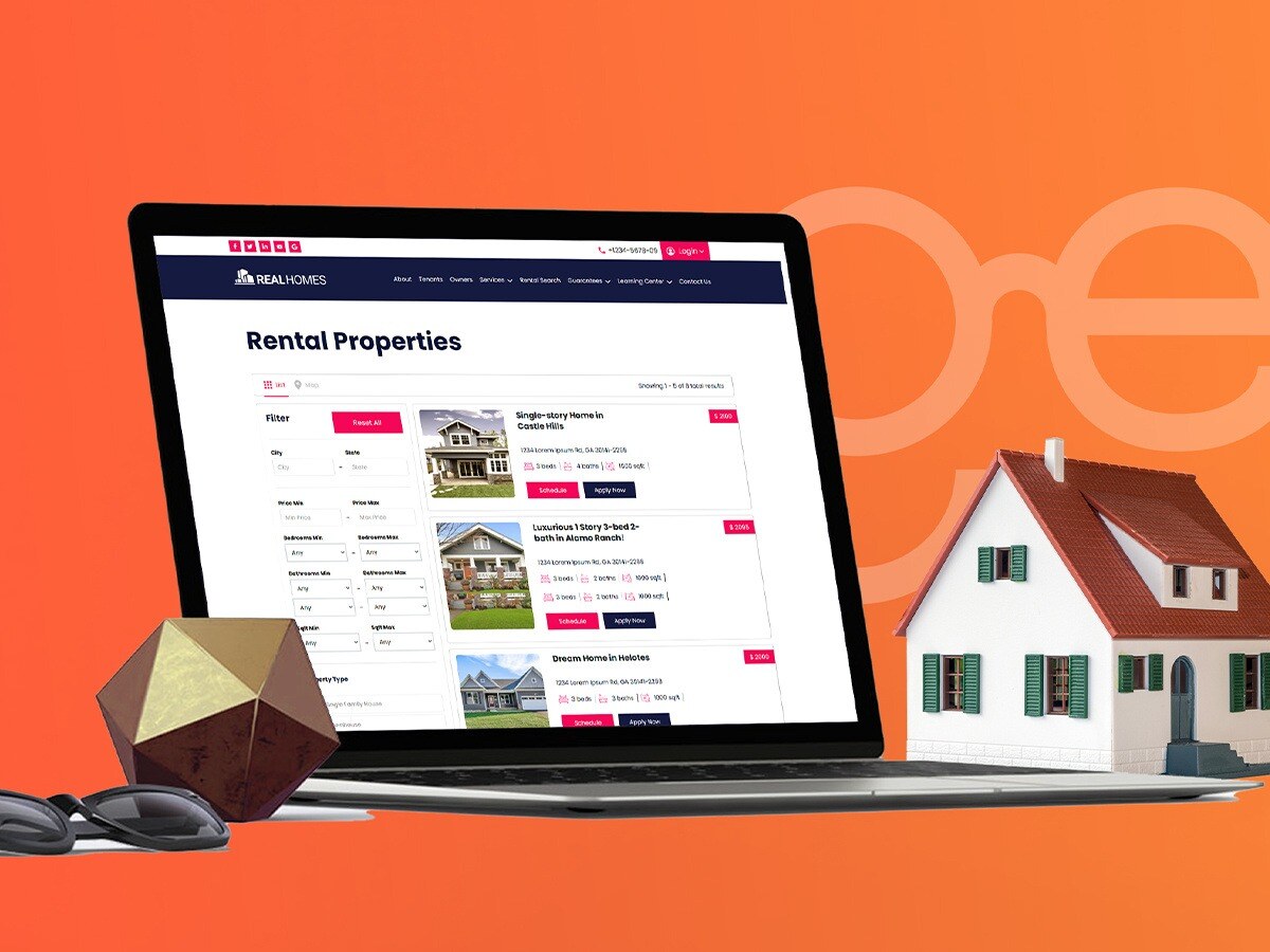 Property Listings Page with Filters & Map View