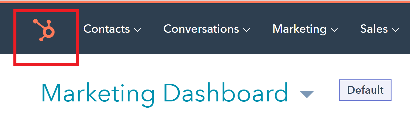 HubSpot marketing dashboard screenshot.